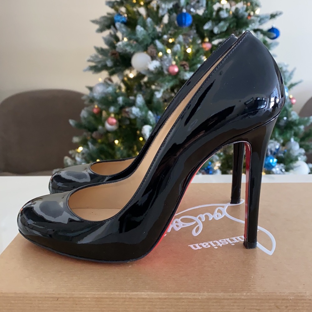 Authentic Christian Louboutin Lady Lynch 100mm/4inch 37.5 fits like 7 US